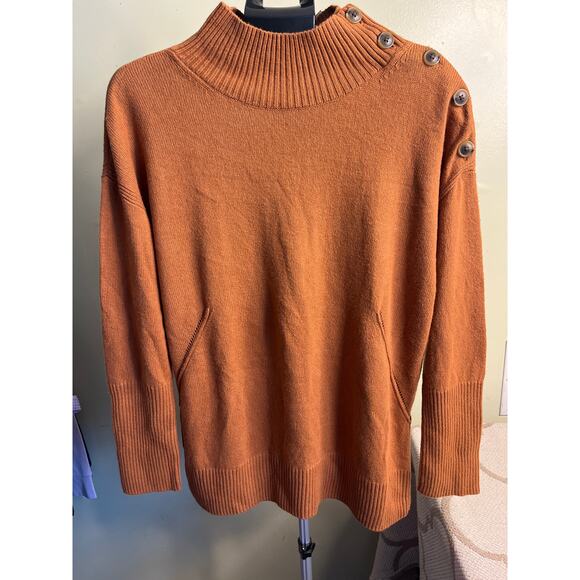 Talbots BUTTON MOCKNECK SWEATER, size XL, NWT - Picture 12 of 14